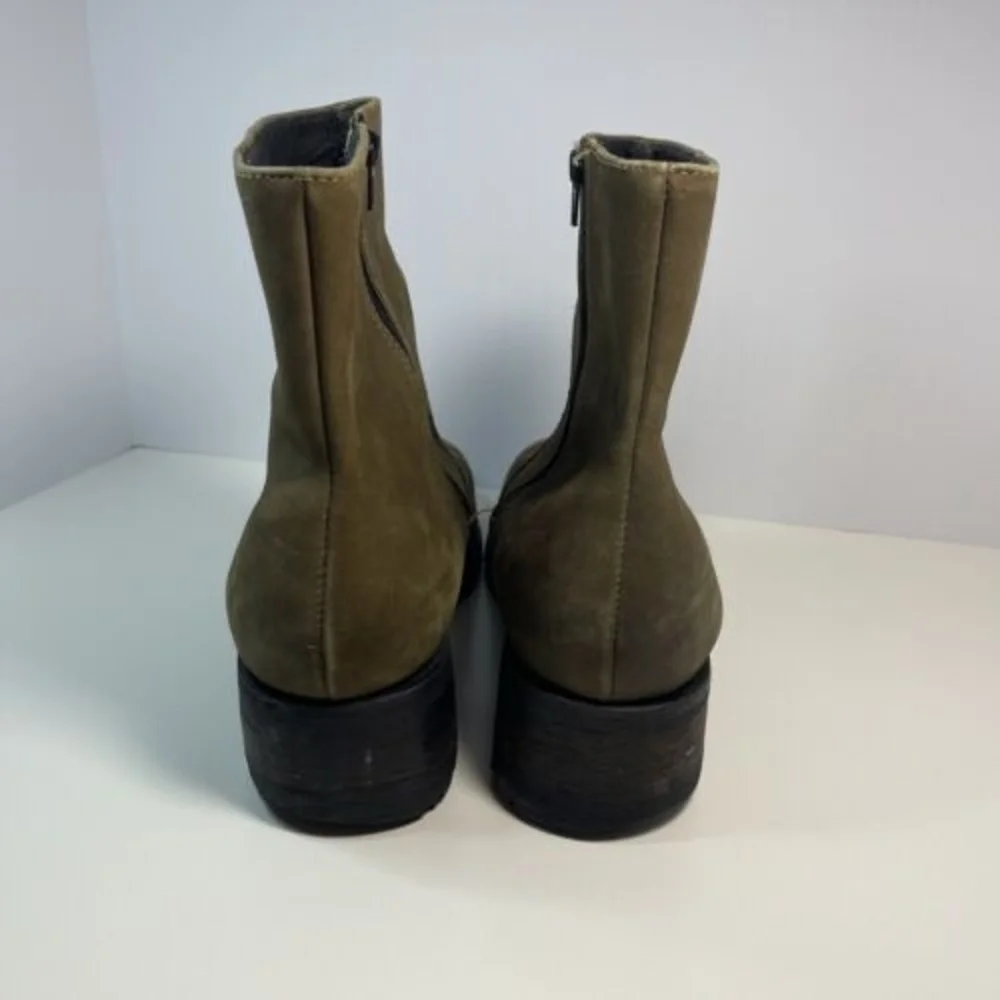 Authentic Durango Boots 7‎ Olive Green Lug Zipper Mens Size 12 D Work Boots